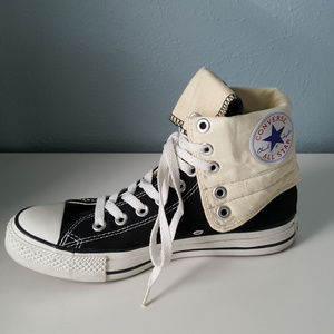 converse high tops folded down